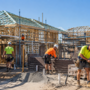 Residential construction site highlighting workforce shortages in Australia.